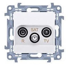 gniazdo antenowe R-TV-SAT końcowe (moduł) SIMON10 CASK.01/11